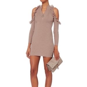 Self-Portrait Alina Knit Minidress
